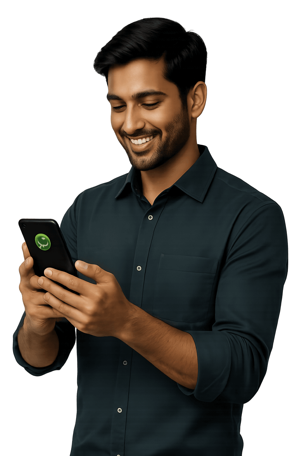 Job seeker browsing jobs on WhatsApp